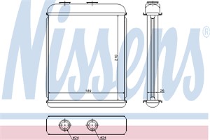 Värmeväxlare, kupévärme, CHEVROLET,OPEL,VAUXHALL, 1618 134, 1618 312, 9117117, 93180006