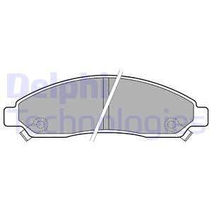 Bromsbeläggsats, Framaxel, ISUZU D-MAX I, D-MAX Flak/chassi I, 89040317, 8-97329333-0, 8973682510, 8-97368252-0, 8-98051116-0, 8-9805111