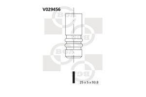 Avgasventil, CHEVROLET,OPEL,SUZUKI,VAUXHALL, 55564737, 55570171, 641090, 641095, 641354, 641364, 641365, 90529529, 9158474