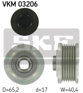Frihjulskoppling, generator, ALFA ROMEO,FIAT,LANCIA,OPEL,SAAB,SUZUKI,VAUXHALL, 12 04 413, 31171-79J00, 93 182 514, 93182514, 9948513, 99