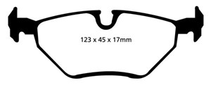 Bromsbeläggsats GREENSTUFF, Bakaxel, BMW,MG,ROVER, 34211163395, 34211164499, 34211164501, 34214398213, 34216750190, GBP90341