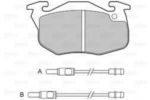 Bromsbeläggsats, Framaxel, CITROËN,PEUGEOT,RENAULT,TALBOT, 425033, 4250-33, 425034, 4250-34, 425035, 4250-35, 425043, 4250-43, 425049, 4