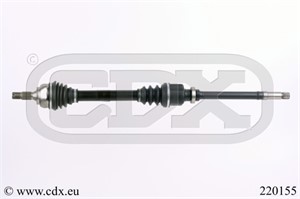 Drivaxel, framaxel höger, PEUGEOT 206 CC, 206 Halvkombi, 206 SW