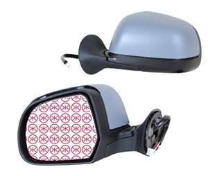 Sidospegel, Vänster, DACIA DUSTER, DUSTER Skåp/SUV, 96 30 298 36R, 96 36 634 82R, 96 37 372 45R