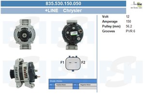 Generator, CHRYSLER VOYAGER IV, 04868324AA, 4868324AA, 4868324AC, 4868324AE