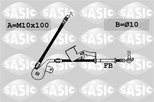 Bromsslang, framaxel höger, CITROËN C5 II, C5 III, C5 Break III, C6, PEUGEOT 407, 407 Coupé, 407 SW, 4806J4