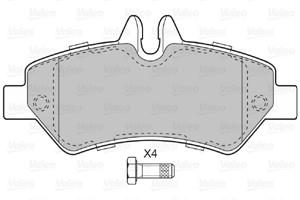 Bromsbeläggsats, Bakaxel, MERCEDES-BENZ,VW, 0044208120, 0054207420, 0064202220, 0064204520, 2E0698451A, 2E0698451B, 2E0698451G, 44208120