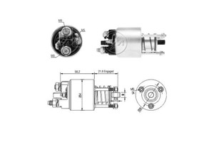 Magnetswitch, startmotor, CITROËN,FIAT,PEUGEOT,TOYOTA