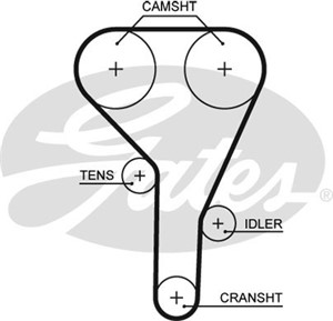 Kamrem, MITSUBISHI COLT VI, COLT CZC Cabriolet VI, SMART FORFOUR, 0009930197, MN119379