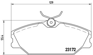 Bromsbeläggsats, Framaxel, RENAULT, 410604441R, 410607125R, 7701206379, 7701206380, 7701209380