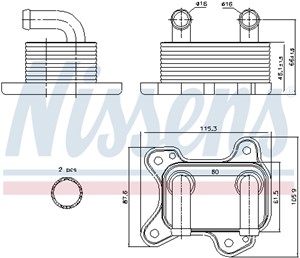 Oljekylare, motor, CHEVROLET,OPEL,VAUXHALL, 650616, 97223705