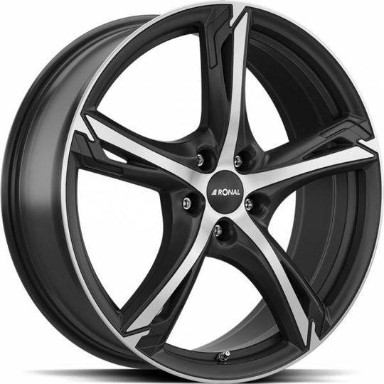 Ronal R62 Jet Black Matt Front Cut 7,5/17 5/100 ET42 B68