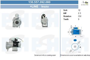 Startmotor, ISUZU D-MAX I, 8972553901, 8973658240