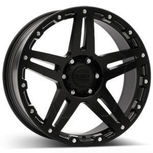 LND R13 Matt Black 9.5x22 5/139.7 ET15 B78.1