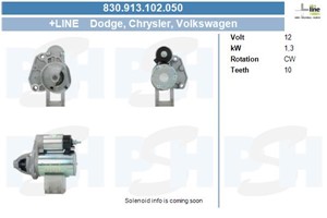 Startmotor, CHRYSLER GRAND VOYAGER V, DODGE JOURNEY, JEEP CHEROKEE, 04801839AB, 4801839AB, 7B0911023C