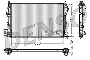 Kylare, motorkylning, FIAT,OPEL,SAAB,VAUXHALL, 1300245, 24418341