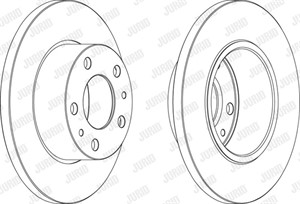 Bromsskiva, Bakaxel, IVECO DAILY Flak/chassi III, DAILY Skåp III, 2991646, 42575663, 718 2299, 7182299