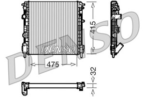 Kylare, motorkylning, DACIA,NISSAN,RENAULT, 2140000QAX, 7700428082, 7700428658, 7711134332
