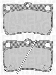 Bromsbeläggsats, Bakaxel, LEXUS GS, IS II, IS C, 04466WY020, 446622190, 44662219079, 446630240, 446653010, 44665301079