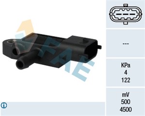 Sensor, avgastryck, FIAT,FORD,OPEL,SAAB,SUZUKI,VAUXHALL, 13800-T79J5, 18590-79J50, 18590-79J50-000, 18590-T79J5, 55198717, 6483762, 6615