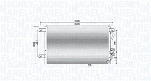 Kondensor, klimatanläggning, MITSUBISHI L200, PAJERO II, PAJERO Canvas Top II, PAJERO SPORT I, 7812A035, MR190809, MR360415, MR398788