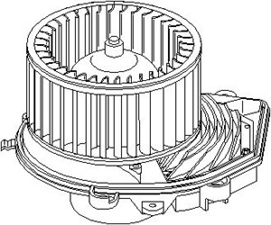 Kupéfläkt, AUDI A4 B5, A4 B5 Avant, SKODA SUPERB I, VW PASSAT B5, PASSAT B5 Variant, PASSAT B5.5, PASSAT B5.5 Variant, 8D1 820 021, 8D1