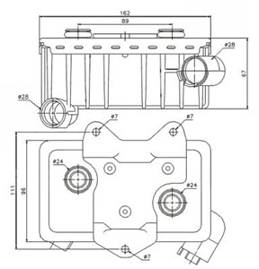 Oljekylare, motor, MERCEDES-BENZ, 204 410 99 15, 4F1 837 016, 4F1 837 016E, 6051800065, 8E1 837 016AA, A204 410 99 15, A6051800065