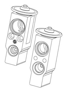 Expansionsventil, klimatanläggning, CITROËN,FIAT,LANCIA,PEUGEOT, 11 31 7 516 074 S2, 11 31 7 516 074, 11 31 7 584 084 S2, 11 31 7 584 08