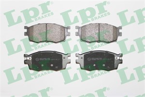 Bromsbeläggsats, Framaxel, HYUNDAI ACCENT III, ACCENT Sedan III, i20 I, KIA RIO II, RIO Sedan II, 1GE0058101, 581011GA00, 581011GE00, 58
