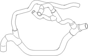 Kylarslang, RENAULT CLIO II, CLIO Skåp/halvkombi II, KANGOO, KANGOO Express, THALIA I, 7700 414 122