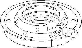 Oljepackningsring, differential, Höger