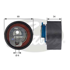 Spännrulle, kamrem, FIAT,IVECO, 504010846, 504183759, 5802473355