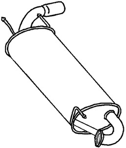 Bakre ljuddämpare, MAZDA MX-5 II, 1224049, 1404996, 31277241, 3M516P082AD, 3M516P082AF, BPM840100G, BPM840100H
