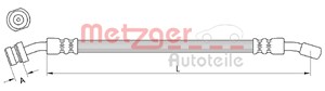 Bromsslang, framaxel vänster, HYUNDAI ATOS, 5873105100