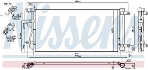 Kondensor, klimatanläggning, CHEVROLET CAPTIVA, OPEL ANTARA A, VAUXHALL ANTARA A, 20874703, 42458588, 4818691