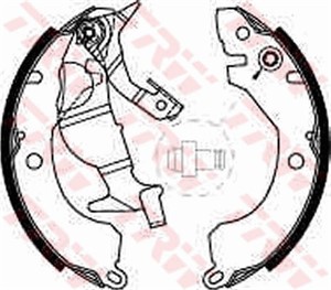 Bromsbackar, sats, Bakaxel, HYUNDAI PONY, PONY Sedan, S COUPE, MITSUBISHI COLT II, COLT III, LANCER III, LANCER IV, LANCER Halvkombi IV,