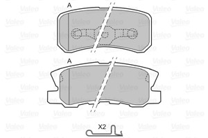 Bromsbeläggsats, Bakaxel, CHRYSLER,CITROËN,DODGE,FIAT,JEEP,LANCIA,MITSUBISHI,PEUGEOT, 4605A487, 4605A502, 68028 671AA, 68028671AA, K6802