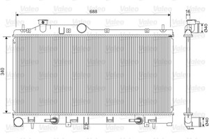 Kylare, motorkylning, SUBARU FORESTER, 45119SC000, 45119-SC000