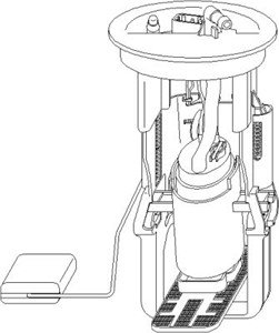 Bränslepump, I bränslebehållaren