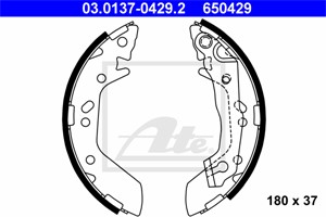 Bromsbackar, sats, Bakaxel, HYUNDAI ACCENT II, ACCENT Sedan II, 58305-25A00