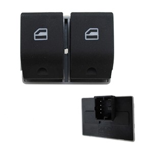 Brytare, fönsterhiss, SEAT CORDOBA, CORDOBA Vario, IBIZA III, VW FOX Halvkombi, POLO, 6Q0 959 858 01C, 6Q0 959 858 9B9, 6Q0 959 858, 6Q0