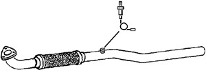 Avgasrör, Mitt, OPEL ASTRA G Halvkombi, ASTRA G Kombi, ASTRA G Sedan, ASTRA H, ASTRA H GTC, ASTRA H Kombi, VAUXHALL ASTRA Mk V, 13223357