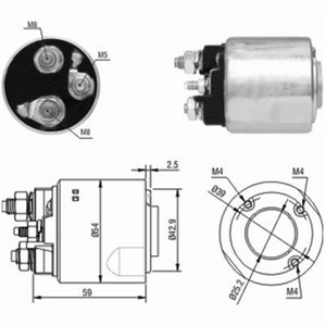 Magnetswitch, startmotor, DACIA,NISSAN,RENAULT, 2330000Q0H, 23300-00QAY, 77 00 864 608, 7701499651*, 8200369521