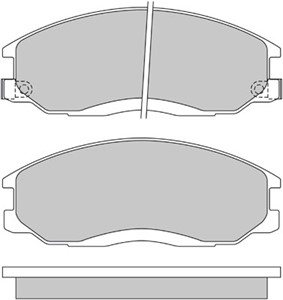 Bromsbeläggsats, Framaxel, DAEWOO,HYUNDAI,SSANGYONG, 48130-091A0, 58101-39A40