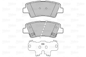 Bromsbeläggsats, Bakaxel, HYUNDAI,KIA,SSANGYONG, 48413341A0, 48413-341A0, 583022EA31, 58302-2EA31, 583022HA50, 58302-2HA50, 583022KA00,