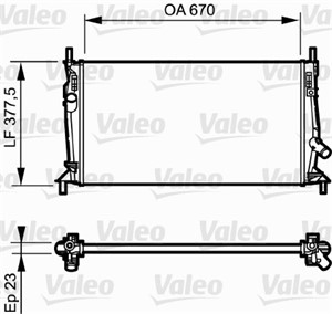Kylare, motorkylning, CITROËN,FORD,MAZDA,VOLVO, 1224472, 1228252, 1230987, 1251092, 1300467, 1305492, 1306399, 1316249, 1321828, 1323756