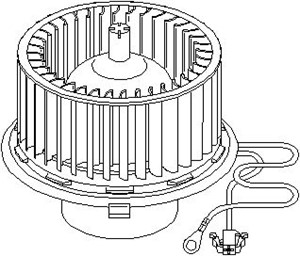 Kupéfläkt, SEAT,VW, 6N1 819 021