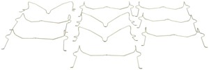Fjäder, skivbromsbelägg, Fram, LEXUS LX, TOYOTA LAND CRUISER 200, 47748-60280
