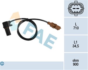 Varvtalssensor, motorhantering, ALFA ROMEO,FIAT,LANCIA, 1817, 46469866, 46470477, 5957833, 60814589, 7539057