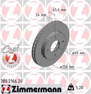 Bromsskiva, Framaxel, MITSUBISHI COLT VI, COLT CZC Cabriolet VI, SMART FORFOUR, 454 420 0001, 4605-A068, M4605-A068